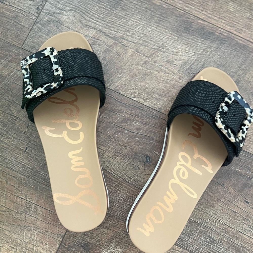 Sam Edelman Black and Brown Sandals - Picture 4 of 6